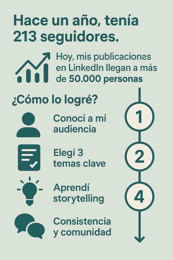 Ejemplo de publicación vital en Linkedin
