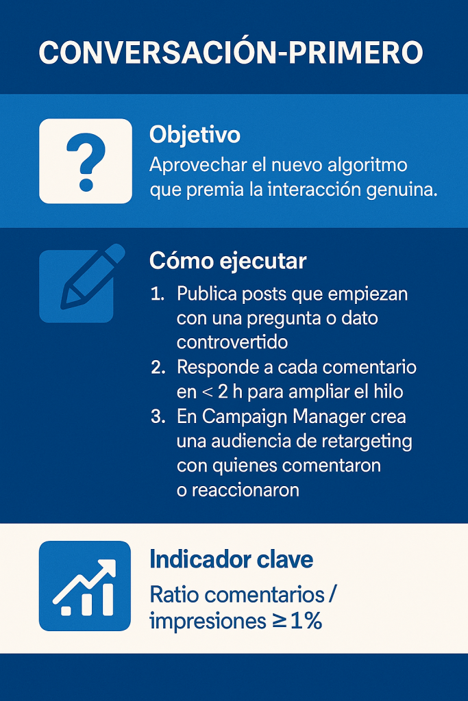 conversación con los clientes en linkedin
