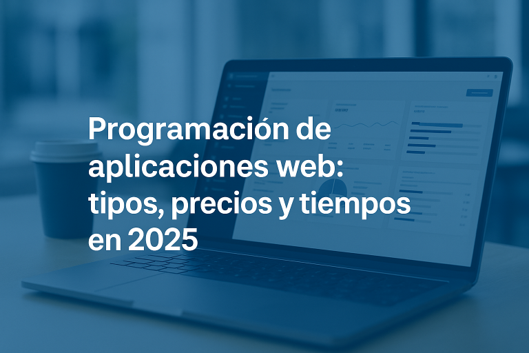 Programación de aplicaciones web: tipos, precios y tiempos
