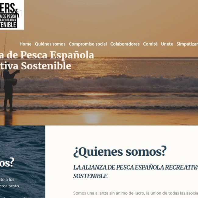 Web de APERS — Alianza de Pesca Española Recreativa Sostenible