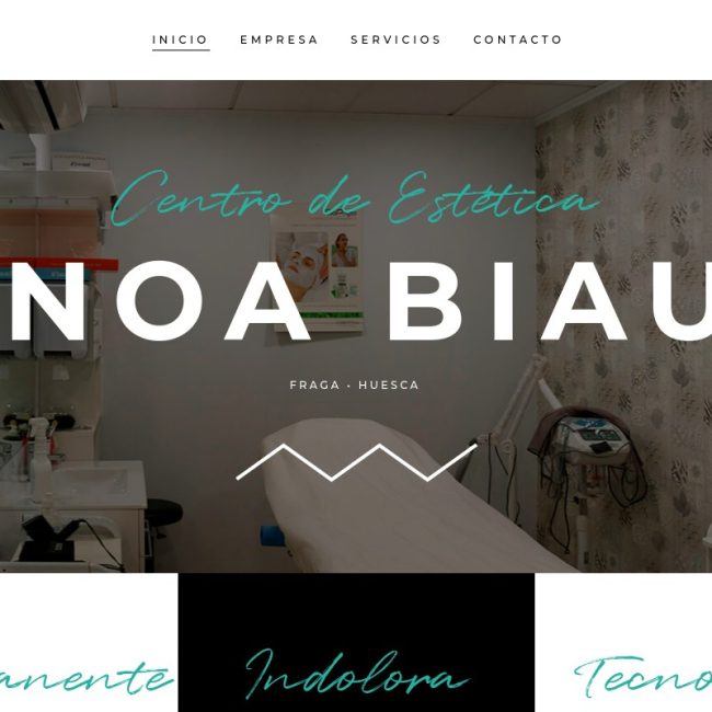 Web de Noa Biau Centro de Estética